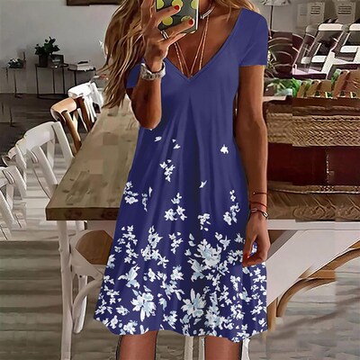 Autumn Winter V-neck Knee-length Skirt Womens Everyday Set