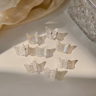 10Pcs Mini Hair Clip Claw Lady Girls Braided Butterfly Clip