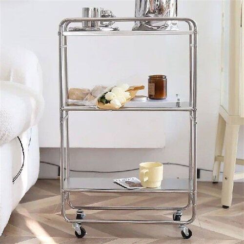 Auxiliary Cart with Wheels, Trolley Organizer, Kitchen