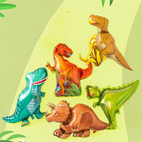 1pcs Mini Dinosaur Foil Balloon Boys Animal Balloons Childre