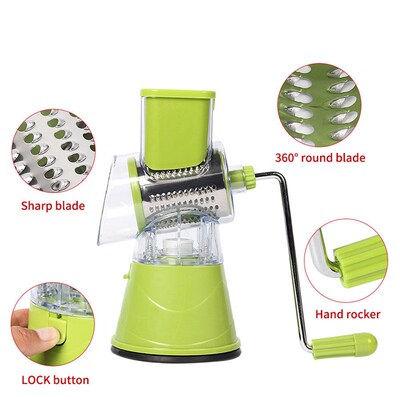 Vegetable Cutter Round Slicer Graters Potato Carrot Cheese S