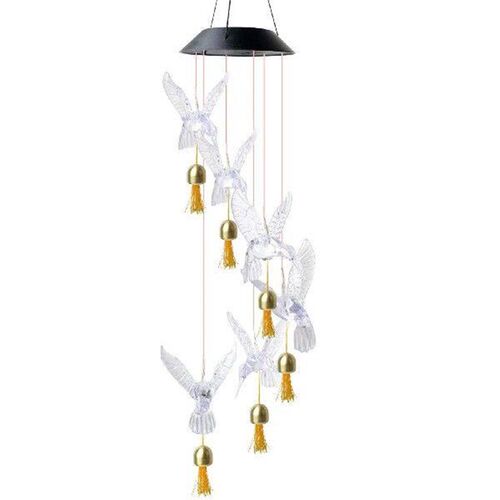 Solar Wind Chime with Bells Color Changing Solar Light