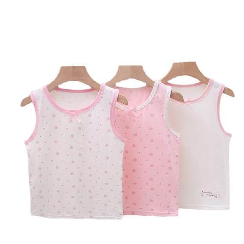 Girls Childrens Vest Cotton Summer Childrens Wear Baby Cot