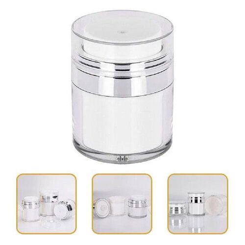 2 Pcs Bottled Cream Empty Airless Container Pump Face