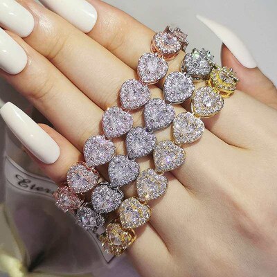 Plated 18K Full Diamond Zircon Brlet Female Design Sense Nic