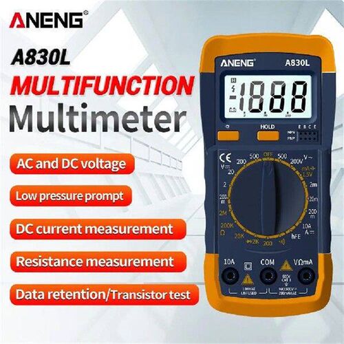 A830L Digital Multimeter Multi Tester Buzzer DC AC Voltage