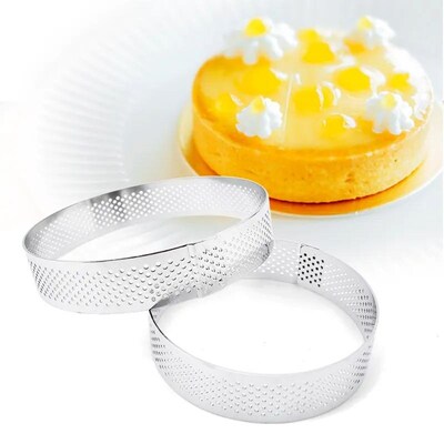 6 8 10 CM Stainless Steel Tart Mold Ring Tartlet Cake Mousse