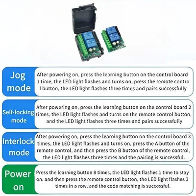 220V 2 Channel 10A Motor Forward And Reverse Telescopic Rod
