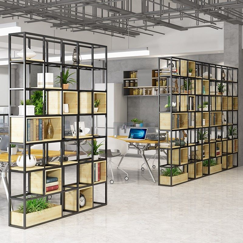 工业风落地格子架铁艺隔断置物loft客厅办公室书架屏风定制装饰架,商业/办公家具,办公屏风/隔断,淘宝优惠券,粉丝福利购,淘宝优惠卷