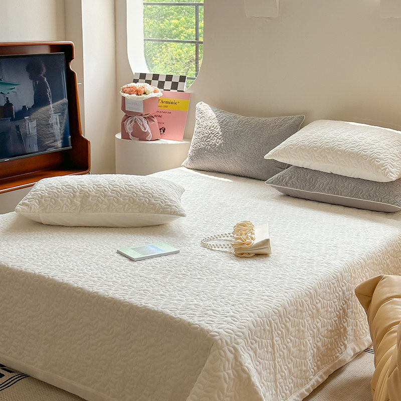 定制一面绒一面棉牀盖单件加厚夹棉三件式牀组面炕单四季,床上用品,床盖,淘宝优惠券,粉丝福利购,淘宝优惠卷