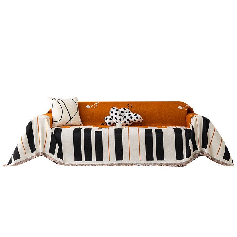 钢琴键沙发盖布四季通用新款202防滑坐垫毯子罩全包防尘靠背巾,居家布艺,沙发垫,淘宝优惠券,粉丝福利购,淘宝优惠卷