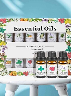 Aromatherapy essential oil set diffuser Gift essential oils