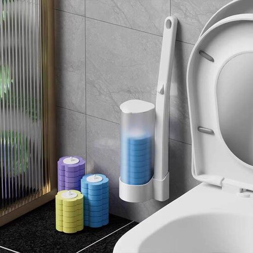 Disposable Toilet Brush Set for Bathroom - No Dead Corners,