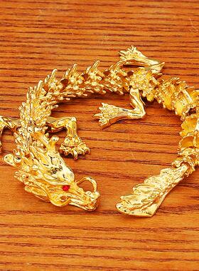 新款3D立体活动龙王霸气中国龙爆款桌面装饰手把件金属工艺品