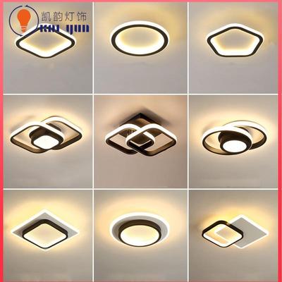 过道灯入户玄关走廊灯铁艺楼梯灯衣帽间led吸顶灯阳台灯中山灯具