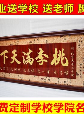 定制毕业典礼品物纪留念桃李满天下贺牌匾感谢赠送老教师母学校院