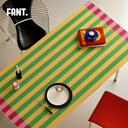 嬉皮俱乐部餐桌垫隔热垫防水防油防烫免洗pvc皮革高级桌面保护垫