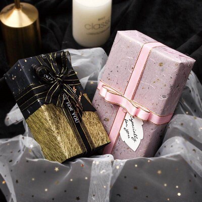 Gift wrapping paper birthday gift flower packing paper set