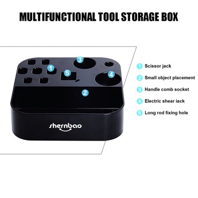 Table Scissors Dog Comb Boxes Brushes Organizer Pet Grooming