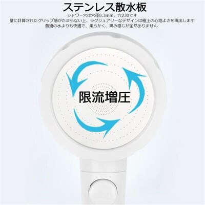 Pressurized Bath Shower Head High Pressure Jetting 3 Modes A