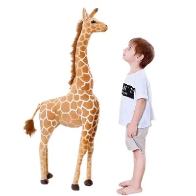 Big Size Plush Giraffe Soft Stuffed Lifelike Animals Giraffe