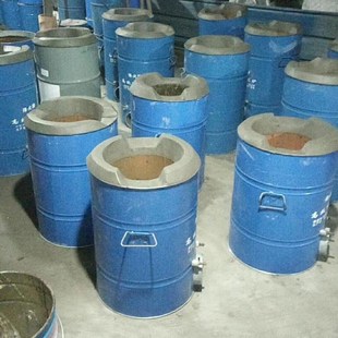 烽火水泥面大号油漆桶3心炉三孔9块煤炉家用商用节能峰窝煤球炉