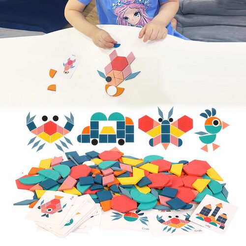 New Kids Wooden 3D Jigsaw Puzzle Clever Board Baby Montessor
