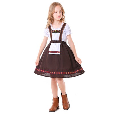 Umorden Girls German Dirndl Dress Bavarian Oktoberfest Beer