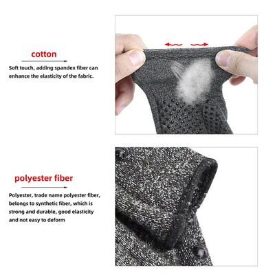 1 Pair Compression Arthritis Gloves Rehabilitation Semi-fing