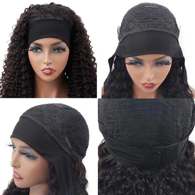 Jerry Curl Headband Wig Human Hair Short Human Hair Wigs For