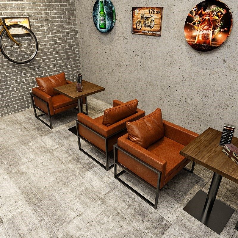 酒吧清吧咖啡厅馆铁艺卡座沙发商用工业风烧烤店桌椅装定制,商业/办公家具,卡座,淘宝优惠券,粉丝福利购,淘宝优惠卷