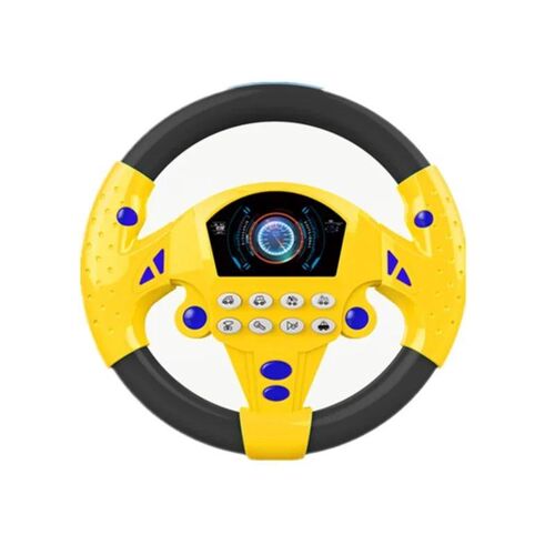 Eletric Simulation Steering Wheel Toy with Light Sound Baby