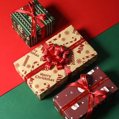 2Pcs Christmas Wrapping Paper 27 x 39  Gift wrapper paper