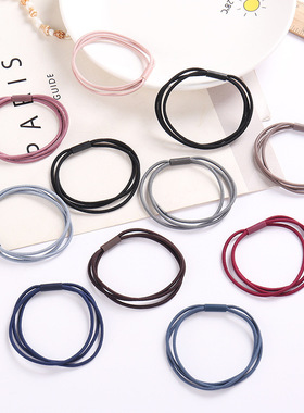 5Pcs/Lot Fashion Women Girls Rubber Bands tail Holder three-