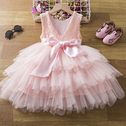 New In Dress Baby Girl Dresses Summer Tulle Tutu Dress Girl