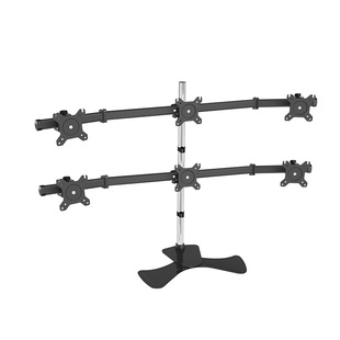 悠视六屏显示器支架桌面多屏液晶电脑屏幕挂架炒股金融监控六联屏