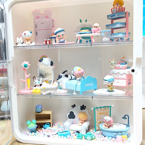 Blind Box Storage Rack for Bubble Mart Dimoo Dust-proof Tran