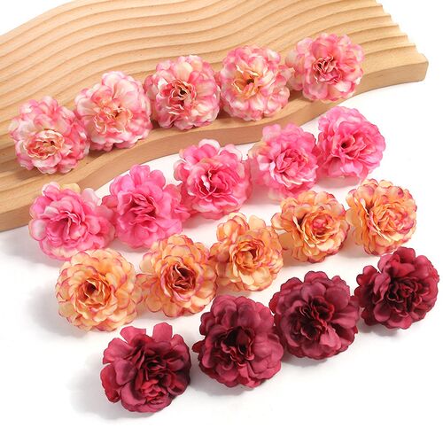 10Pcs Silk Rose Artificial Flowers for Home Decor Wedding De