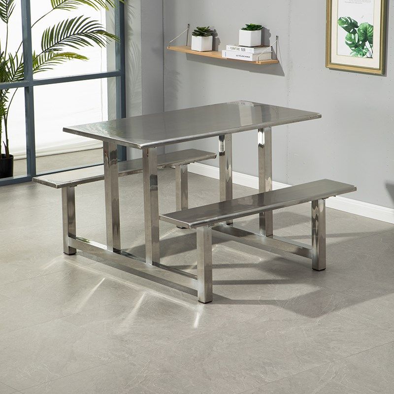 不锈钢食堂餐桌学校工厂饭堂餐厅//8人位加固连体快餐桌椅,住宅家具,不锈钢/PVC餐桌,淘宝优惠券,粉丝福利购,淘宝优惠卷