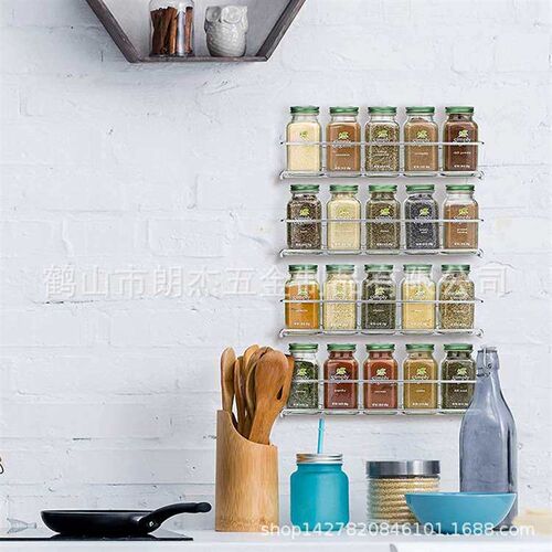 Storage Rack Kitchen Wall-mounted Spice Rack Puh-free Kitche