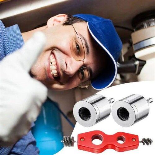 4 in1 Double-headed Copper Pipe Brush Copper Tube Polishing