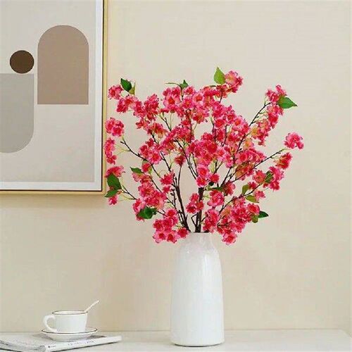 90cm Artificial Cherry Blossoms Branches Plastic Real Touch
