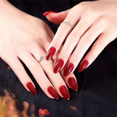 24Pcs Cute Nail Art Full ver Artificial Fake Nails Wearing R