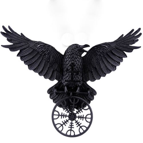 Unique Viking Black Oversized Crow Hair Clip Accessories For