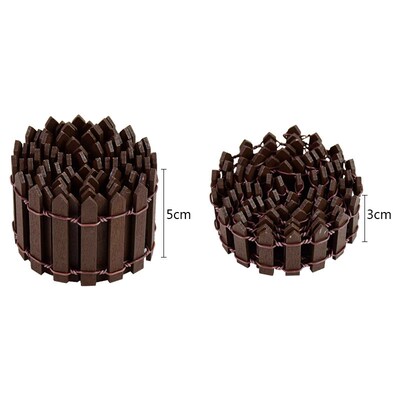 3/5cm*100cm Mini Fence Barrier DIY Miniature Fairy Garden Fe