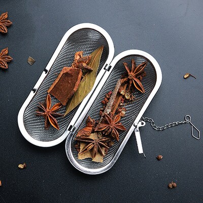 Stainless Steel Cooking Spices Infuser Fine Mesh Loose Tea H
