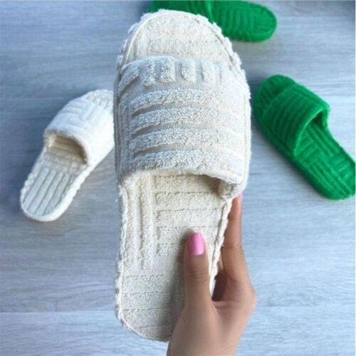 women new  one-word thick-soled warm furry womens shoes emb