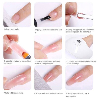 15ml Poly Nail Gel Set ,Pure Color Acrylic Extension Gel ,Qu
