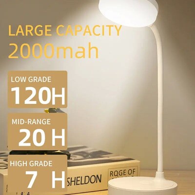 Led Table Desk Lamps Eye Protection Usb Rechargeble Learning