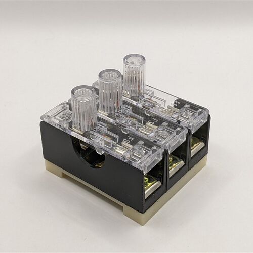 FS-103 三联玻璃保险丝底座6*30mm内置10A保险丝管 熔断器